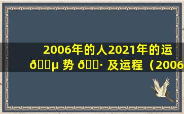 2006年的人2021年的运 🌵 势 🕷 及运程（2006年2021年运势及运程每月运程）